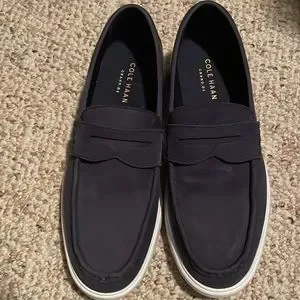 Cole Haan Mens Navy LTE Suede Design Cole Haan - Pinch LTE Weekender Navy Blue Canvas Loafer main image 4